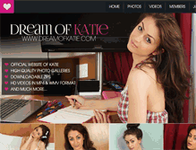 Tablet Screenshot of dreamofkatie.com